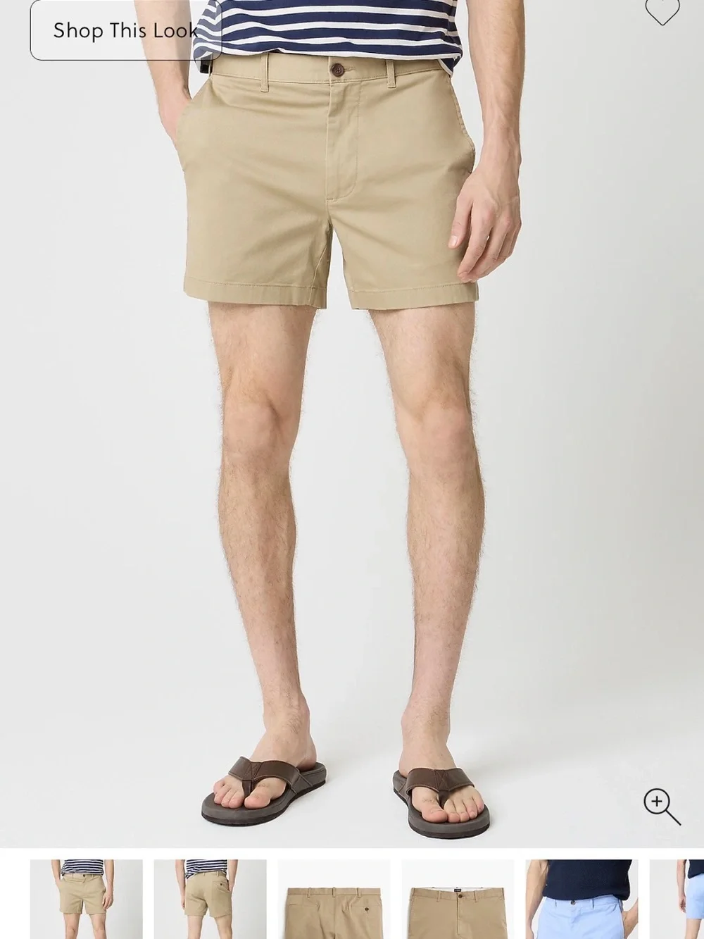 J. Crew Men's Chino Shorts in Khaki and Navy